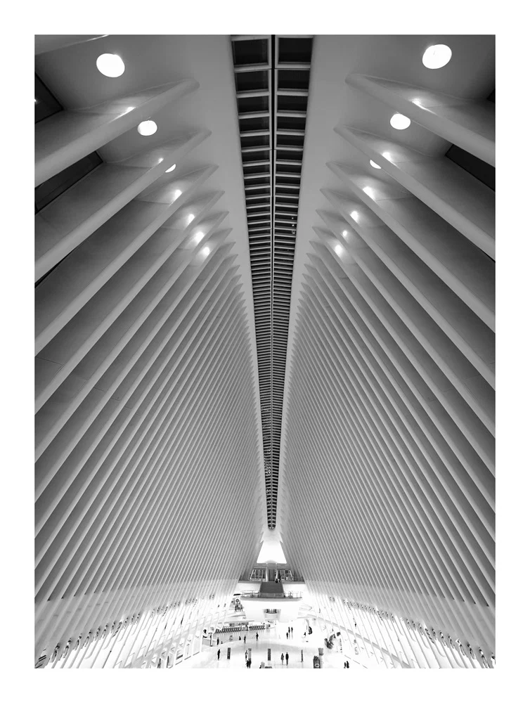 The inside of the shopping mall next to the 9/11 memorial museum