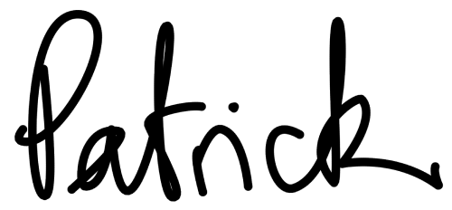 Patrick Brosset's handwritten name