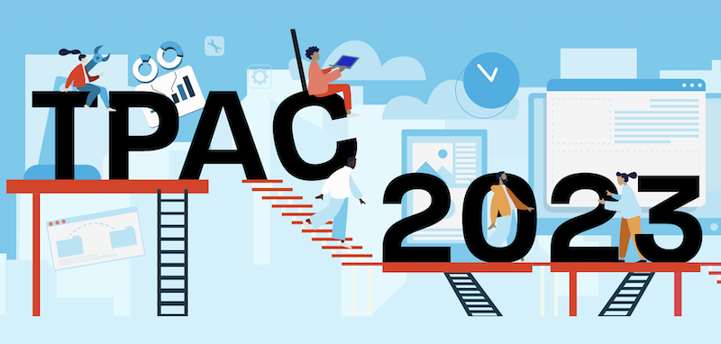 The TPAC 2023 home page illustration