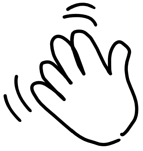 A waving hand