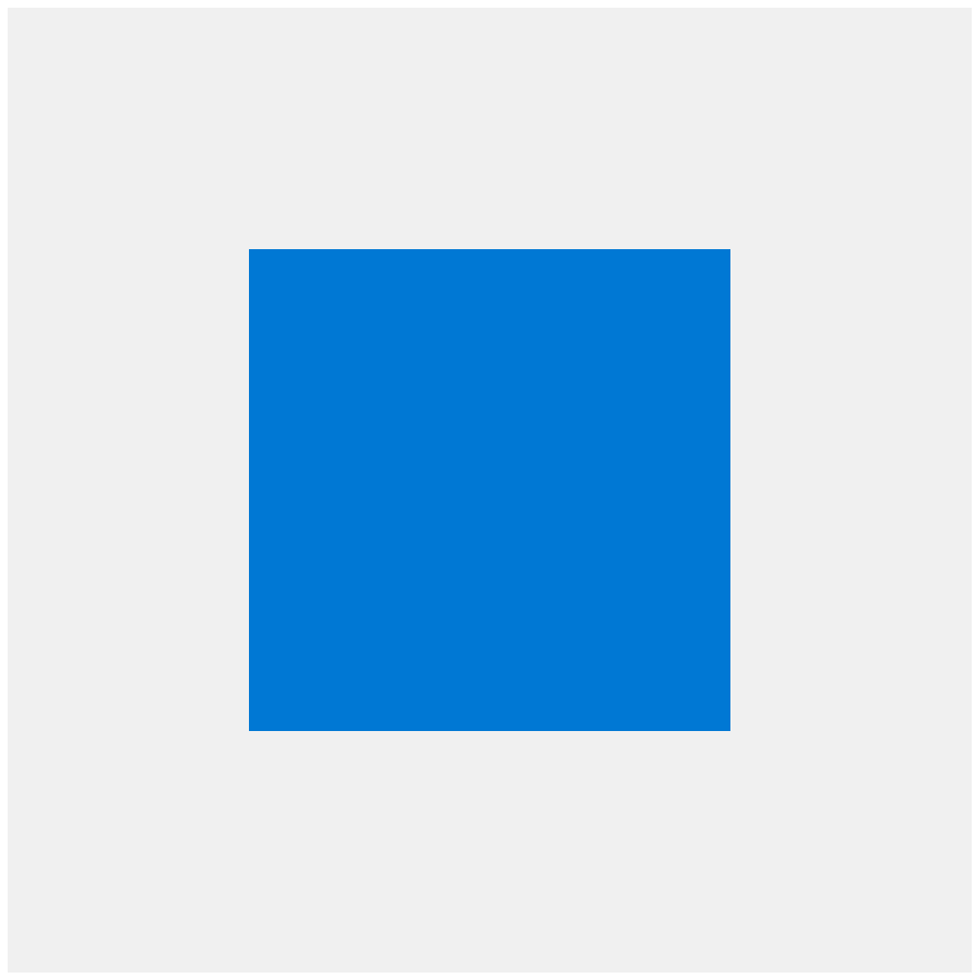 A blue square inside a gray square