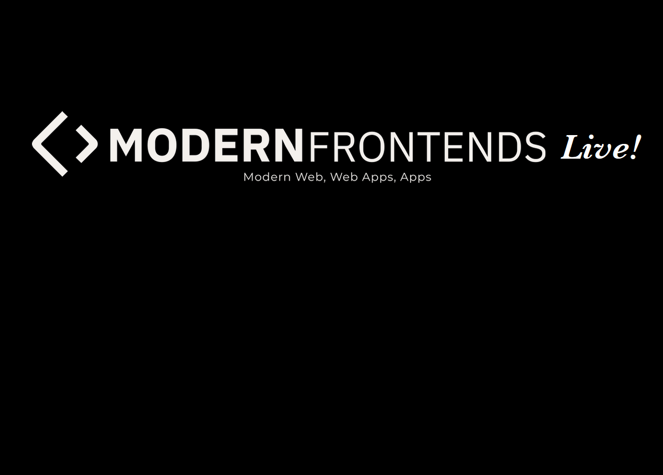 The Modern Frontends Live conference logo